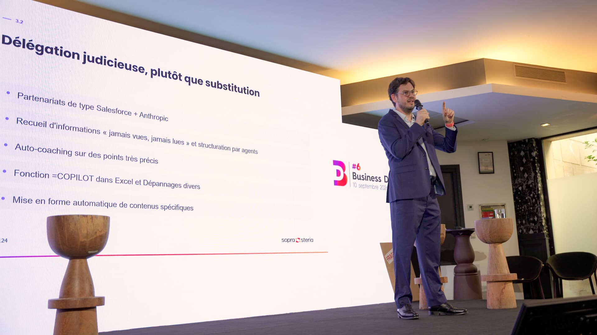 Keynote IA de Mustapha Benkalfate au Sopra Steria Business Day