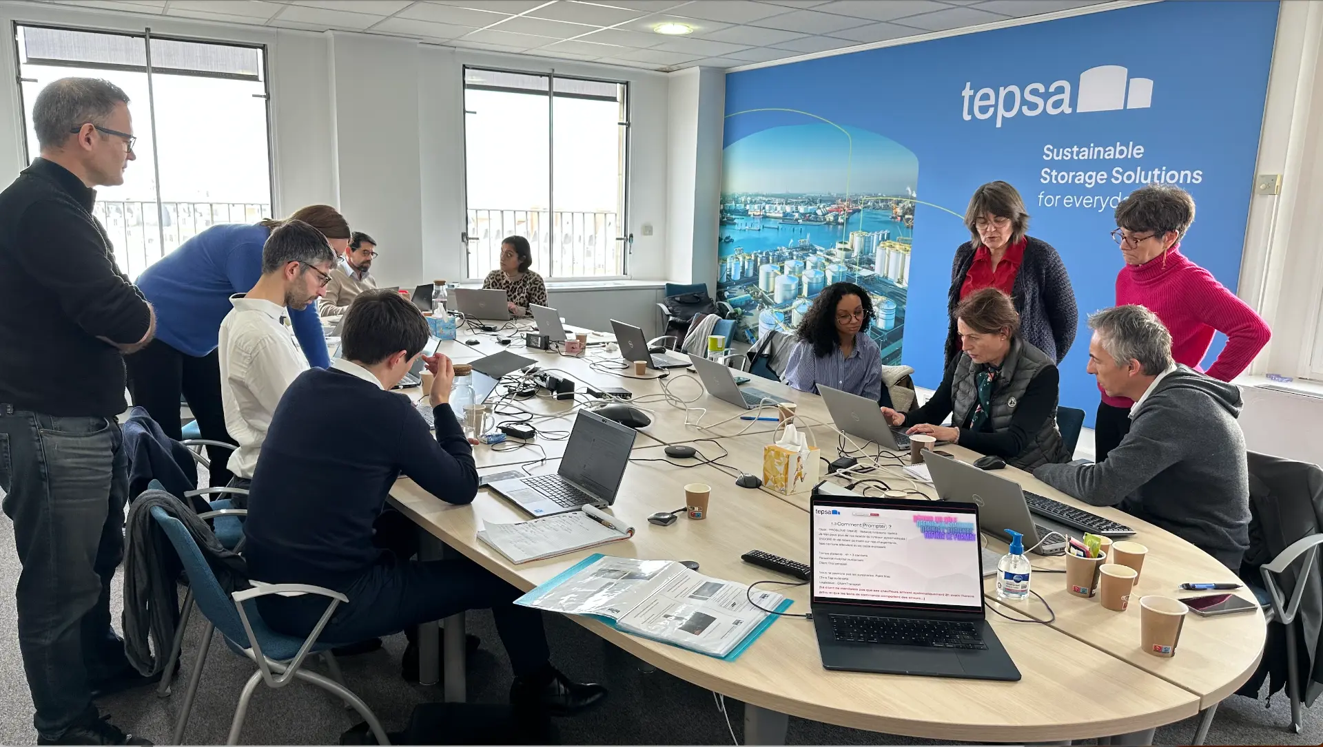 Atelier de formation IA en groupe chez Tepsa